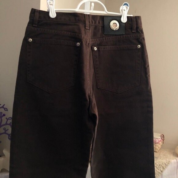 La Masini sz 31 / 30 Denim Jeans 100% Cotton Brown - Picture 5 of 12